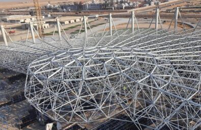 Multisport Hall Roof Truss Assembly