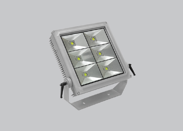 High-Power Industrial LED Floodlight Luminaire for Facilities and Arenas