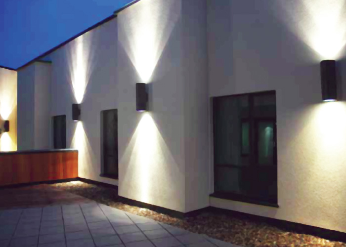 Surface Mounted Exterior Wall Sconce Light Fixture for Commercial Facades