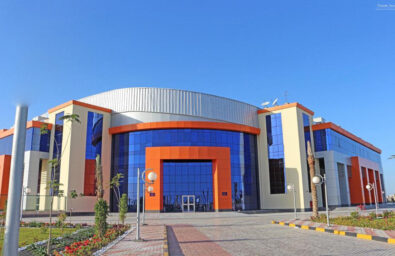 Structural Steel Frame Assembly View - Borg Al-Arab